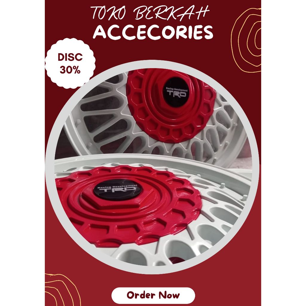 Tutup Dop Velg Mobil Ring 13 - Dop Velg Kaleng Mobil Ring 13 - Dop Velg Mobil Ring 13 - 1 SET DOP RO