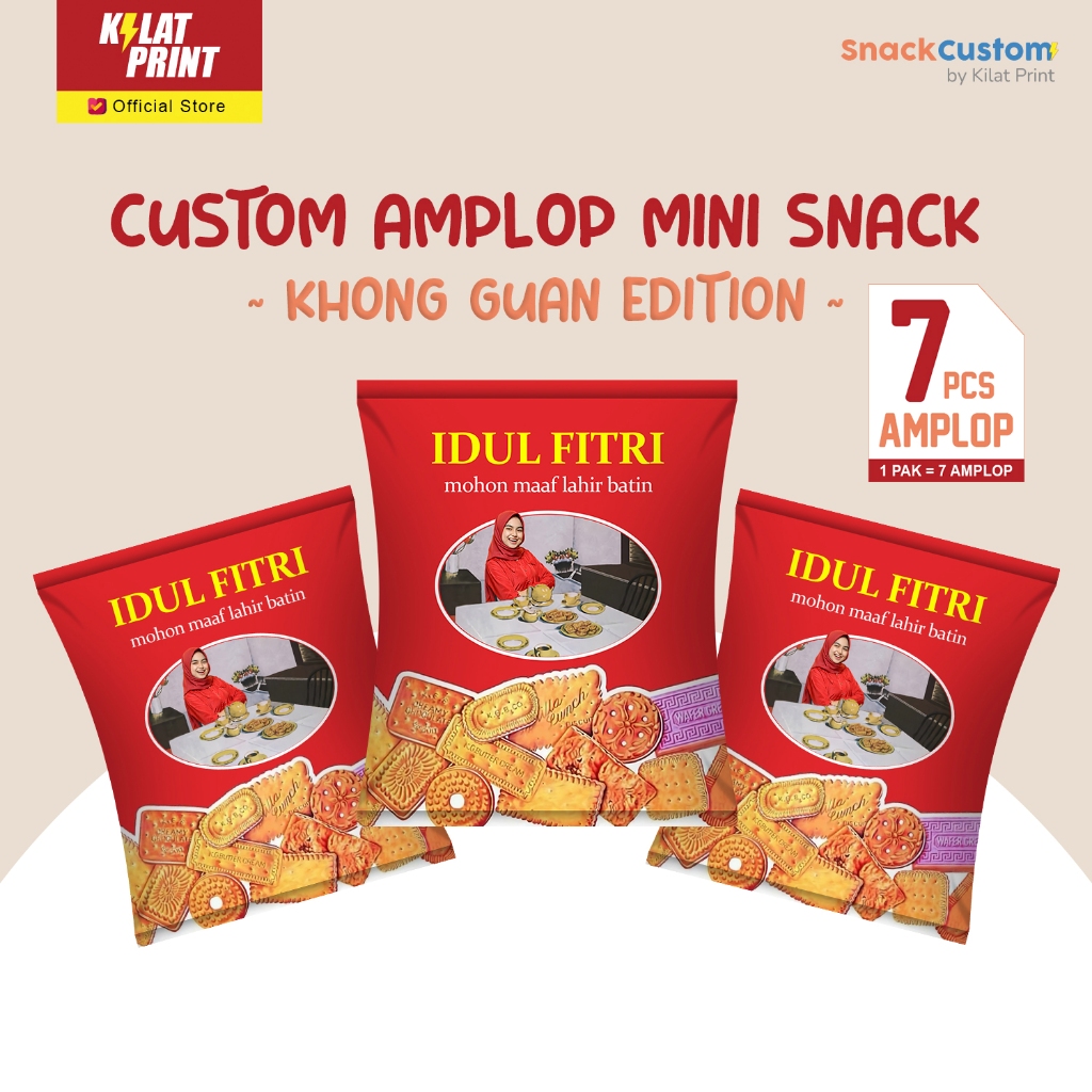 

Custom Amplop Snack Mini Lebaran Angpao THR Ala Khong Guan