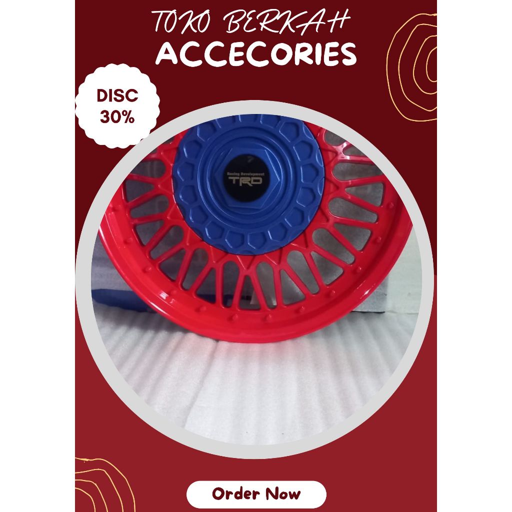 Tutup Dop Velg Mobil Ring 13 - Dop Velg Kaleng Mobil Ring 13 - Dop Velg Mobil Ring 13 - 1 SET DOP RO