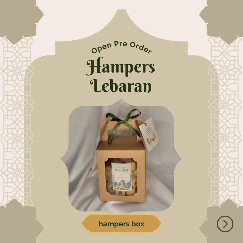

Hampers Box Kue Kering/Hampers box toples mini/Hampers Lebaran