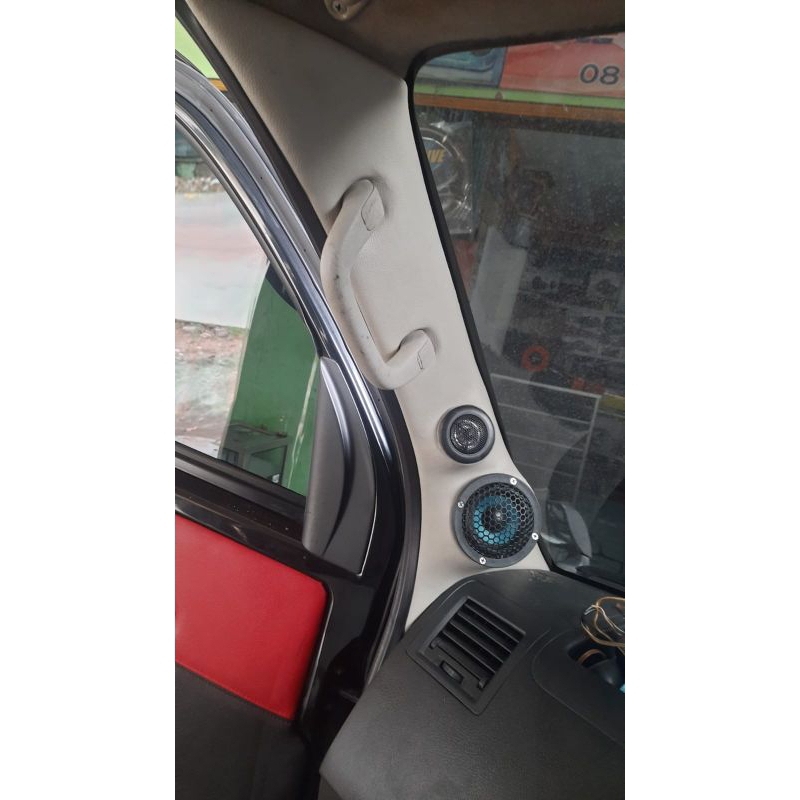 Pilar 3 way grandmax/luxio Fullset lengkap speaker midrange dan tweeter