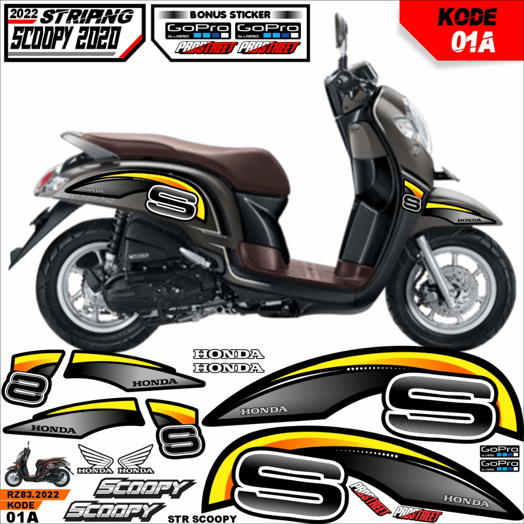 Sticker Striping Variasi Scoopy 2020