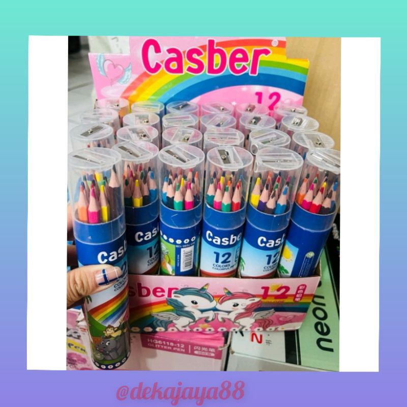 

Pensil Warna Tabung SANRIO + Serutan 12 Warna