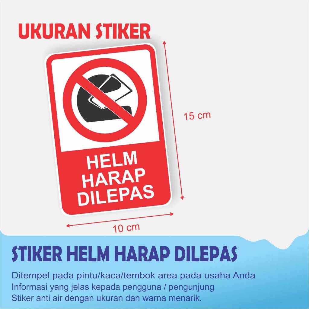 

STIKER HELM HARAP DILEPAS