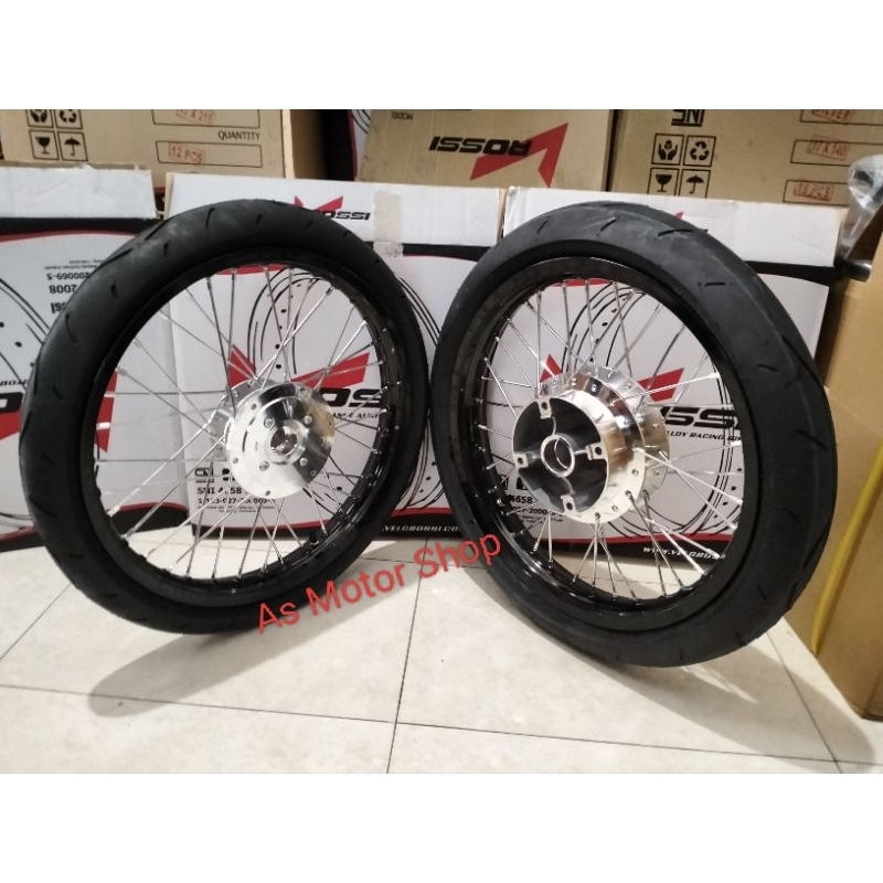 VELG SET ROSSI RING 17 TROMOL SET NEW CB150R CB150R CBR150R MEGAPRO TIGER REVO MEGAPRO MONO VERZA CB