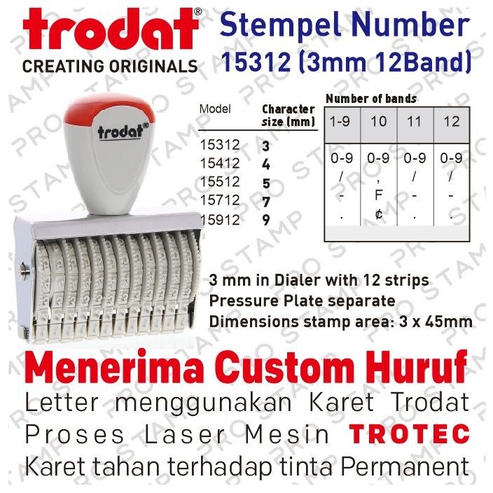 

Stempel Trodat Number 15312
