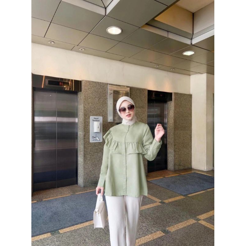 (NEW) BLOUSE TOYOBO - SAGE by VANILLA HIJAB