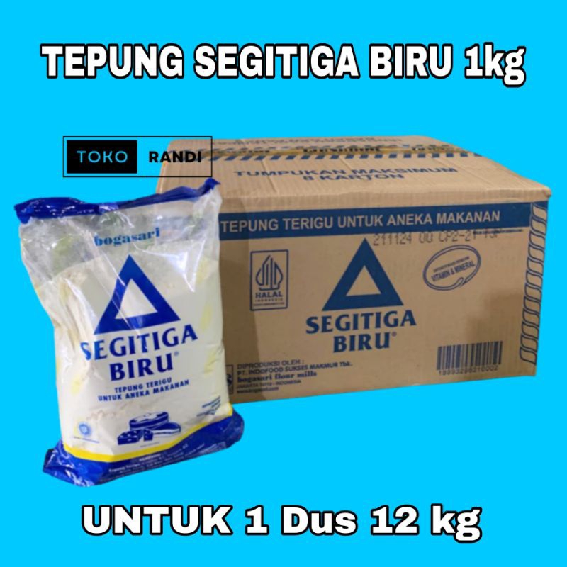 

Tepung Segitiga Biru 1kg / 1 Dus 12 Kg