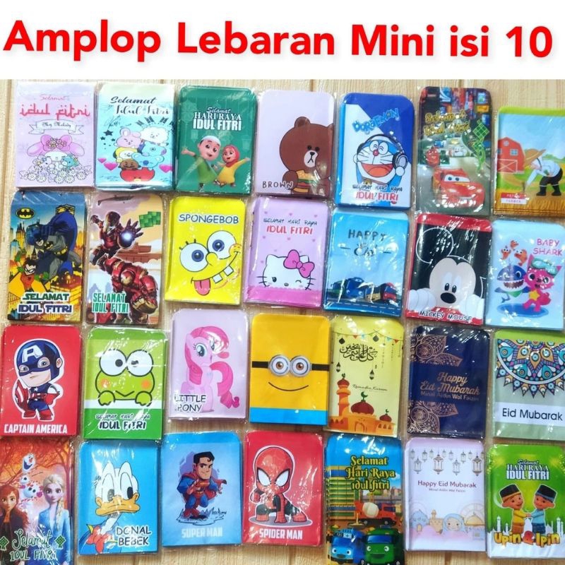 

Amplop Lebaran Mini Isi 10Pcs 2024 Terbaru