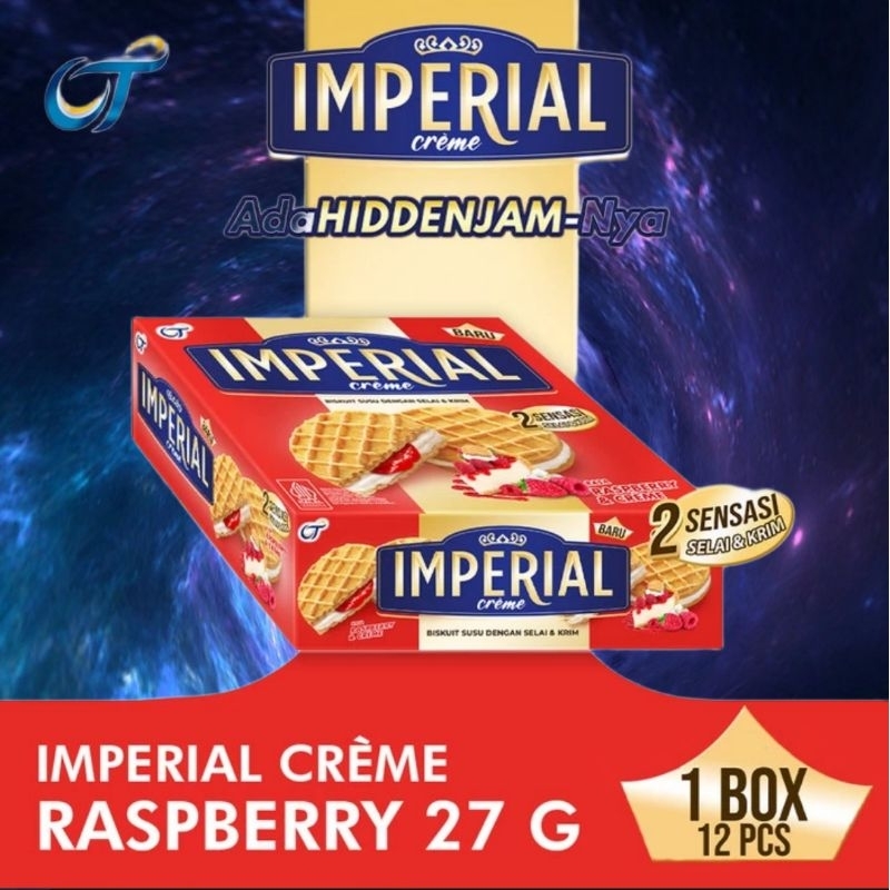 

RN_FROZEN - IMPERIAL CREME RASPBERRY Biskuit Krim RASPBERRY 27gr - (1 Box isi 12 pcs)