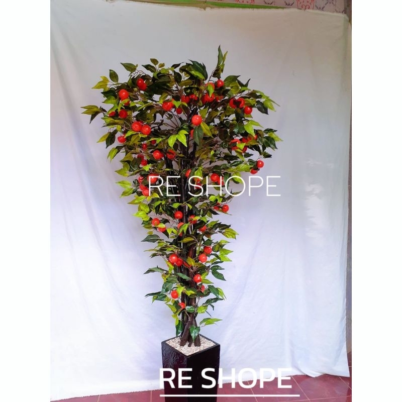 Bunga plastik/bunga hias/artificial/ Pohon plastik Apel