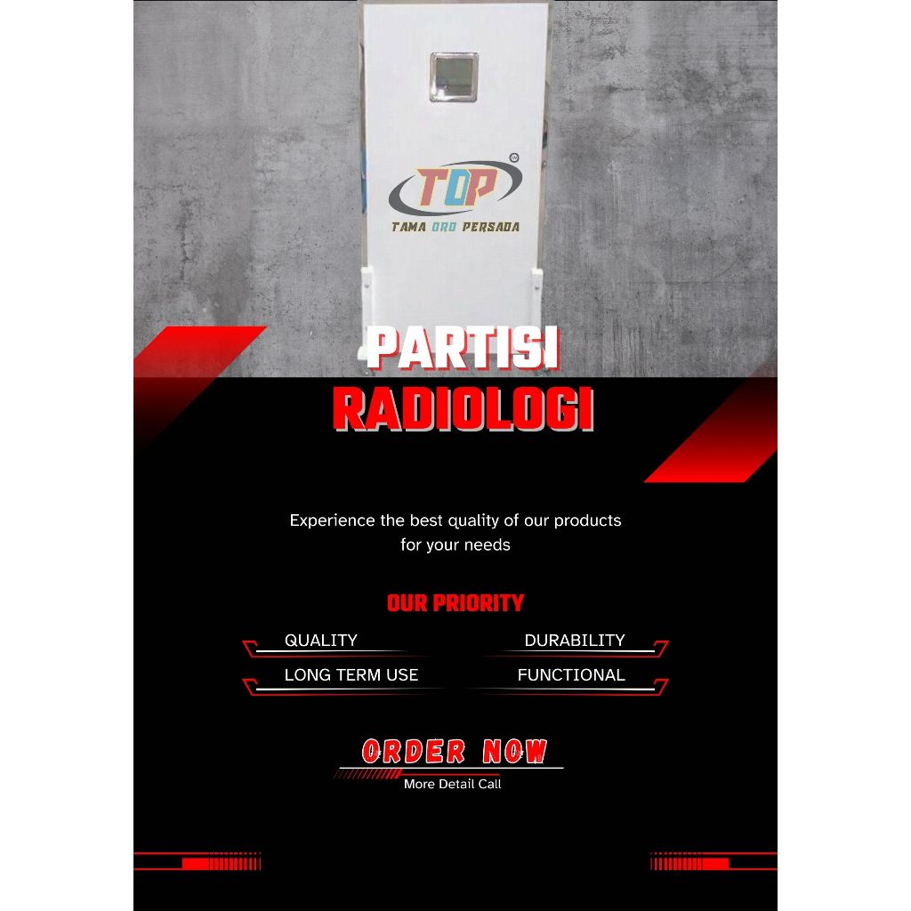 Pintu Anti Radiasi PB / Pintu Xray - Tabir Radiologi - Sekat Radiologi