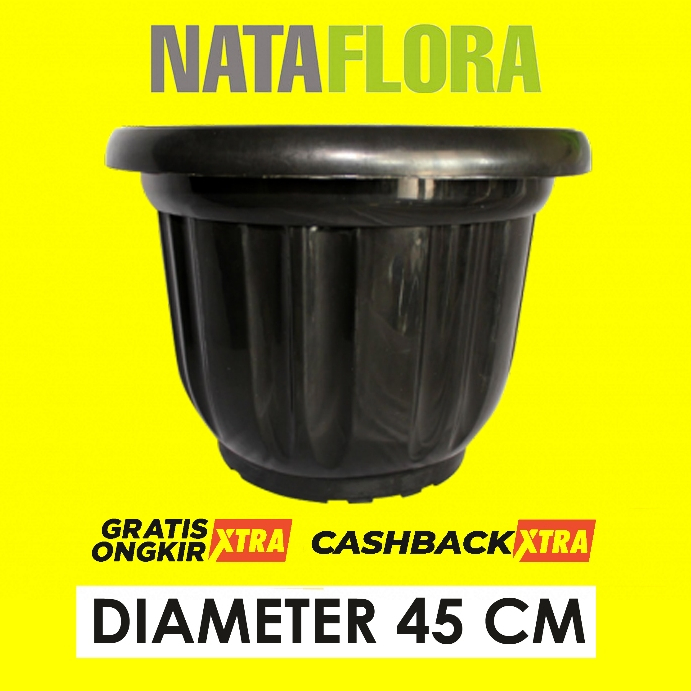 pot 45 cm hitam jumbo besar untuk tabulampot termurah di pondok gede