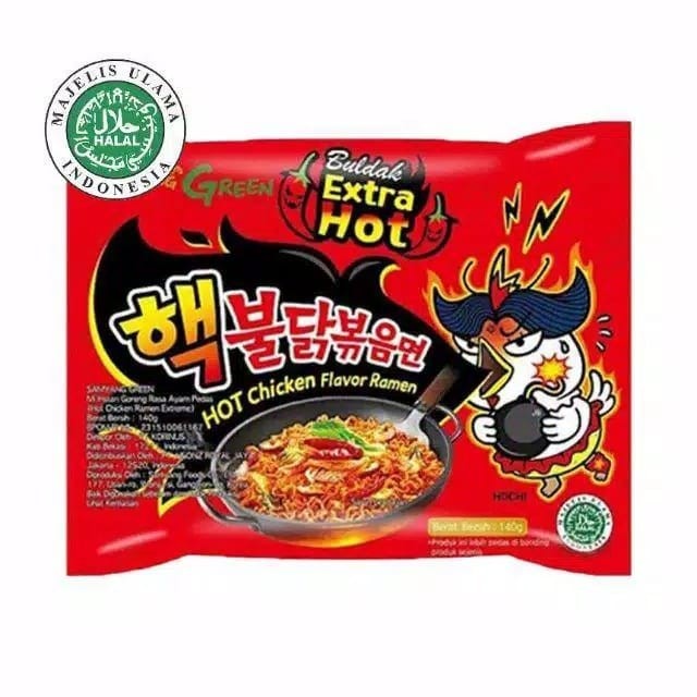 

Samyang Hot Chicken Ramen Extreme/Mi Instan Goreng Rasa Ayam Pedas 140g