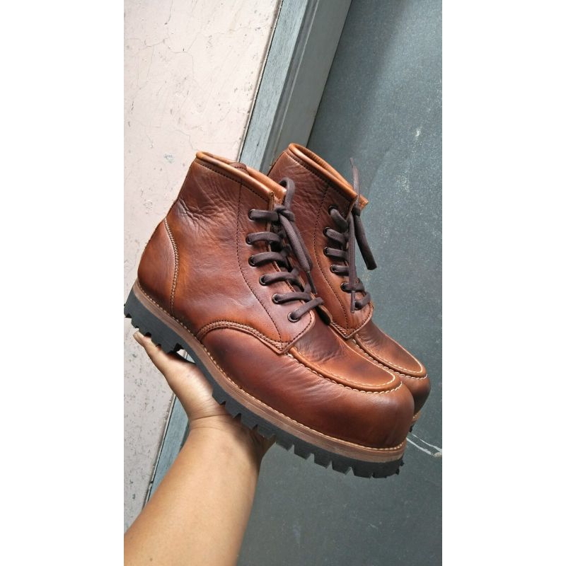 sepatu moctoe boots model rwing 877 steel toe ll sepatu ride model rwing shoes moctoe boot