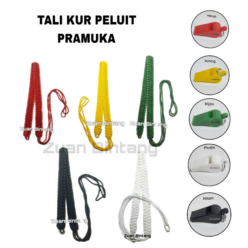 TALI KUR PRAMUKA/TALI KUR PELUIT PRAMUKA