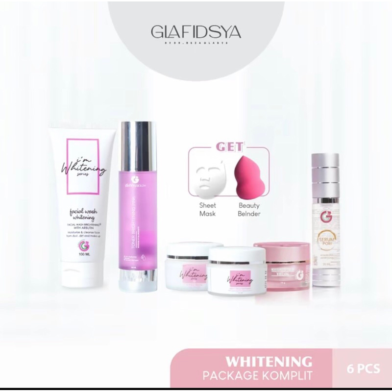 PAKET Whitening Dan mencerah kan | Glafidsya | Skincare | Kosmetik by dr.Reza Gladys