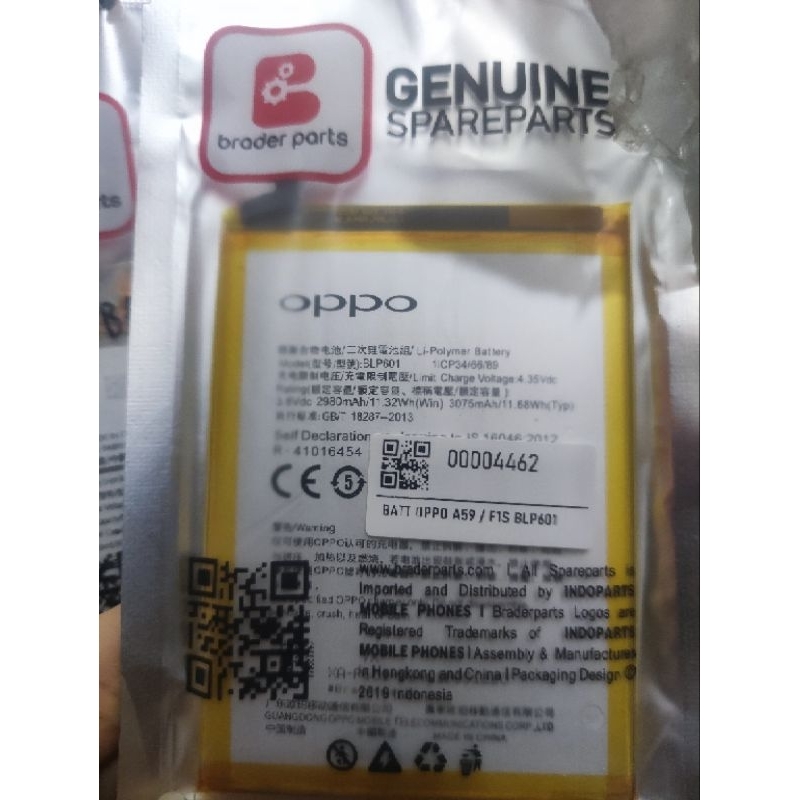 baterai oppo f1s/a59 original100 % braderpart