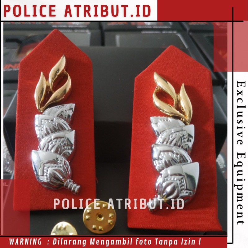 MONOGRAM PATI POLRI Dasar Kain Merah Promo Terbaru Perlengkapan Polri Best Seller