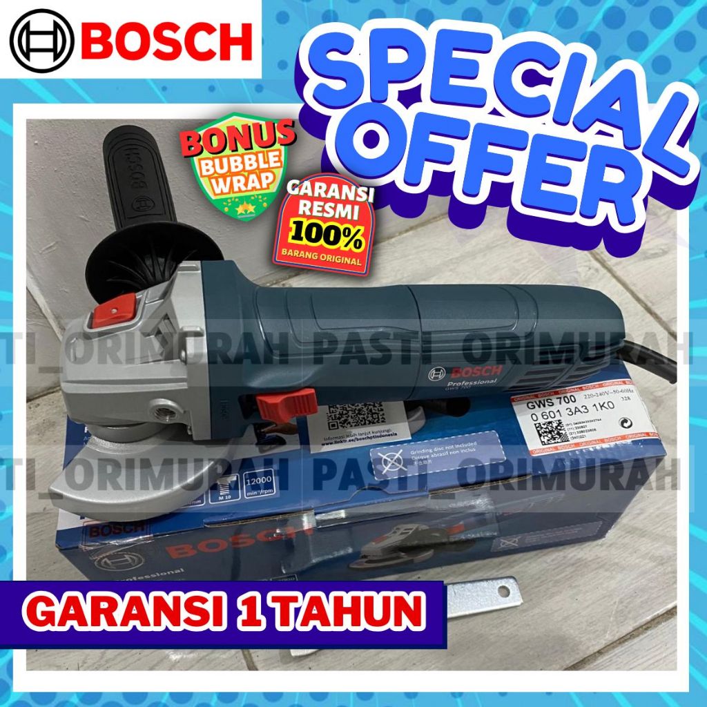 Mesin Gerinda BOSCH ORI GWS060 Grenda Grinda Gurinda GWS 060 gws700 gws 700 gws-700