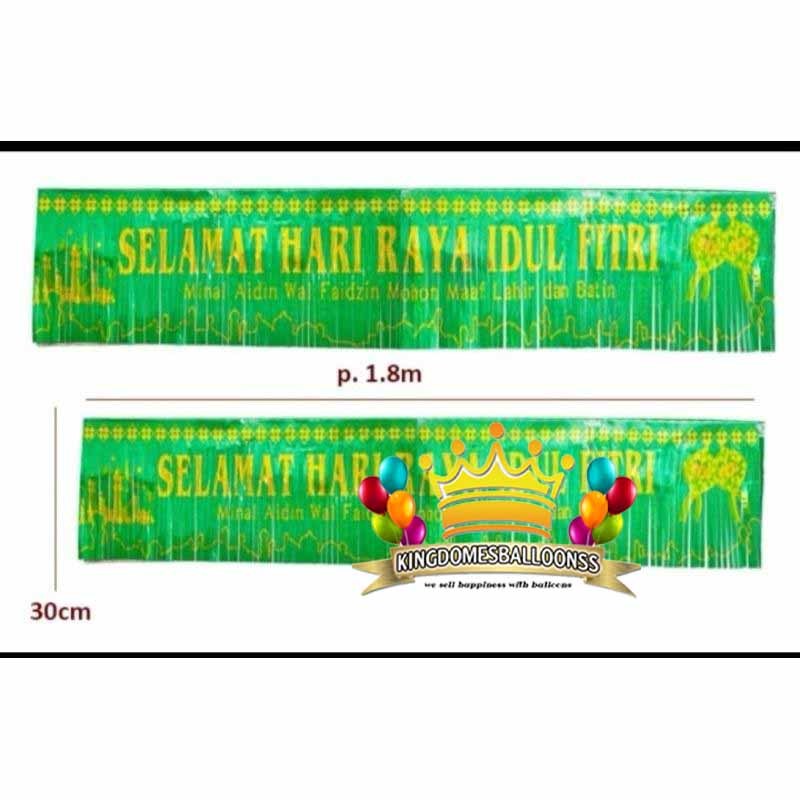 Banner Backdrop Idul Fitri Selamat Ibadah Idul Fitri Puasa Garland Ornamen Idul Fitri Ramadhan Grosi