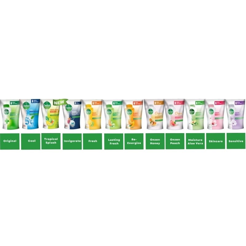 DETTOL REFILL BODY WASH (sabun mandi)