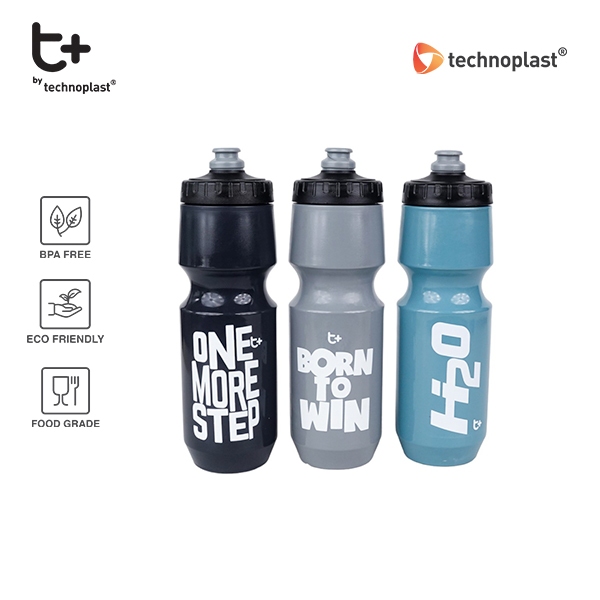 Technoplast T+ Squeeze Botol | Botol Minum Sepeda 500ml 600ml 750ml | Botol Atlet BPA Free - Food Gr