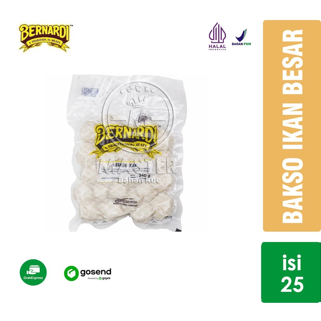 

Bakso Ikan Besar Bernardi isi 25 biji [1 pack] KHUSUS INSTANT