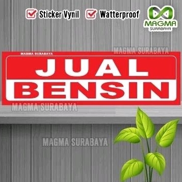 

Stiker Jual Bensin