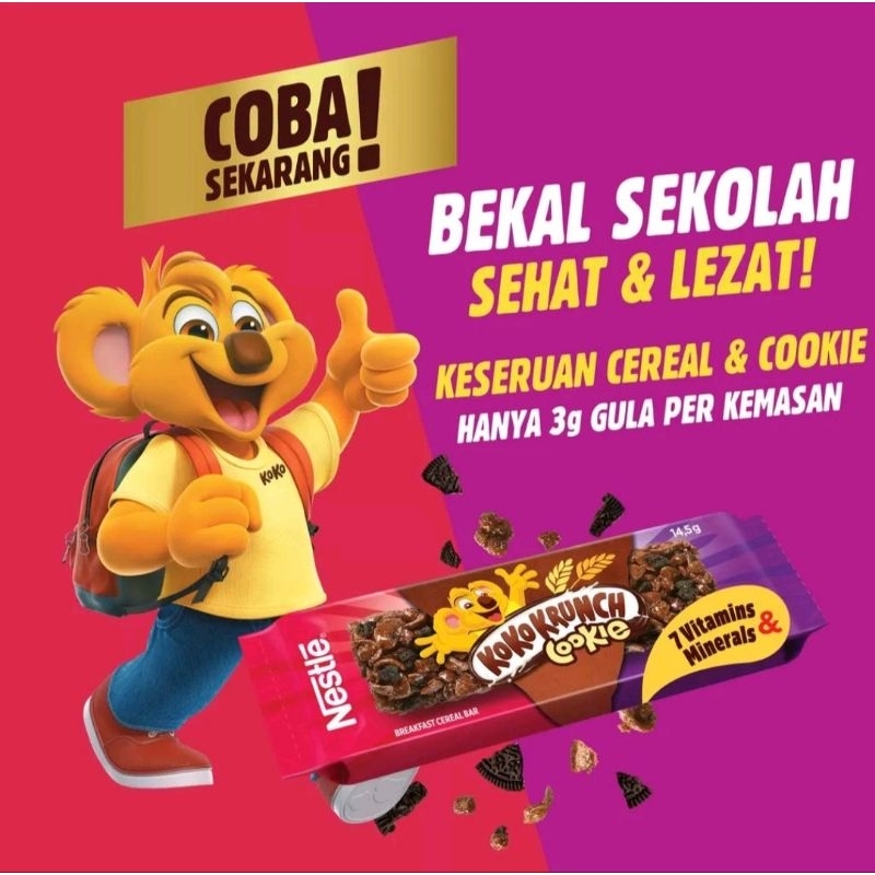 

KOKO KRUNCH COOKIE CEMILAN SEHAT UNTUK BEKAL SARAPAN MURAH ENAK