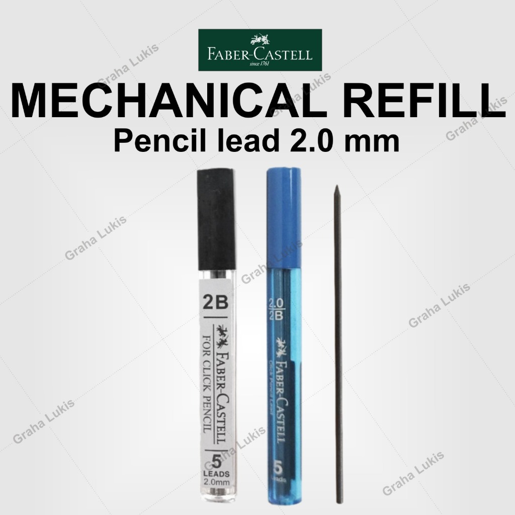 

Faber Castell Lead Mechanical Refill Pencil 2.0mm - Isi Pensil 2.0mm