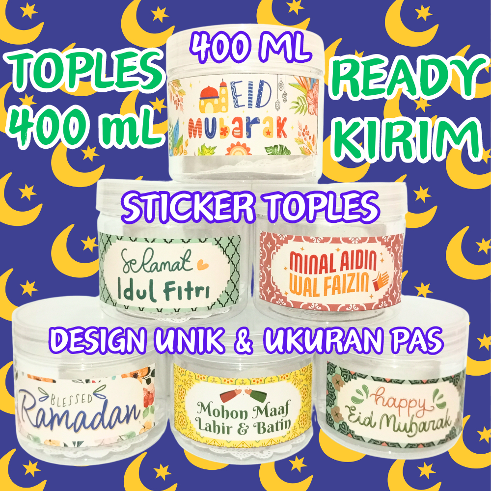 

STICKER TOPLES 400 ml Lebaran Idul Fitri Eid Mubarak Custom Asthetic