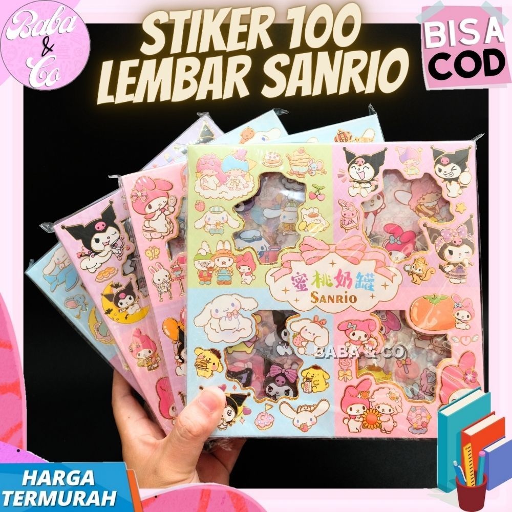 

STIKER 100 SANRIO STICKER MASU SANRIO 100 LEMBAR LUCU UNIK STIKER IMUT