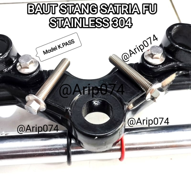[PROMO] BAUT STAINLESS STANG SATRIA FU 150 BAUT SEGITIGA PENAHAN STANG SUZUKI SATRIA BAUT STANG STIR