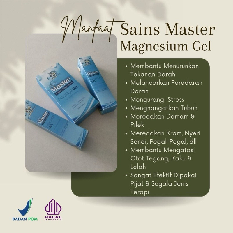 Beli 2 Botol Free 1 Botol Sains Master Magnesium Gel ( Bisa COD )