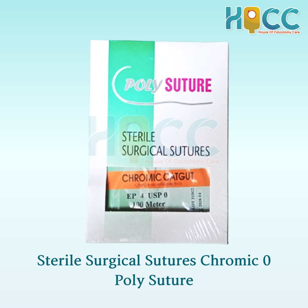 STERILE SURGICAL SUTURE CATGUT CHROMIC 0 POLYSUTURE 100 METER