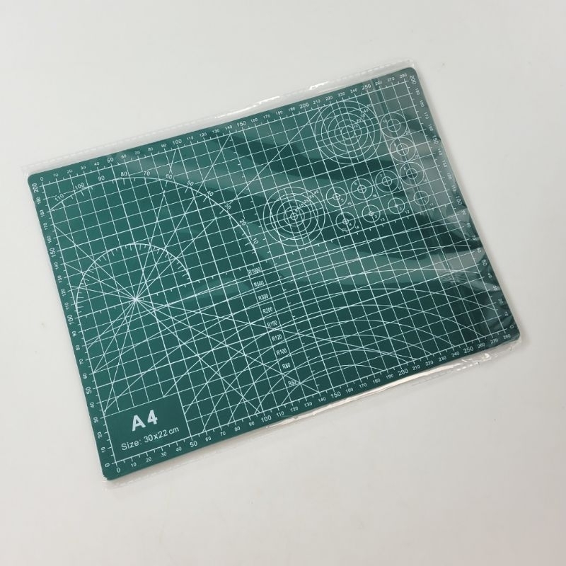 

HUAN MEI Alas Potong Work Cutting Mat Pad Anti Slip A4 30x22cm - GKSA4 - Green