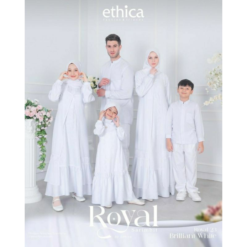 Sarimbit Brilliant White Busana Keluarga Putih By Ethica