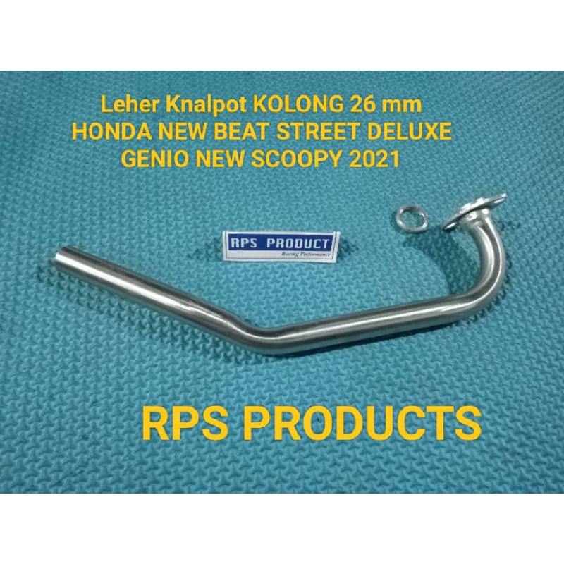 Leher Knalpot KOLONG 26 mm HONDA NEW BEAT STREET DELUXE GENIO NEW SCOOPY 2021 Monel Steel Quality Fu