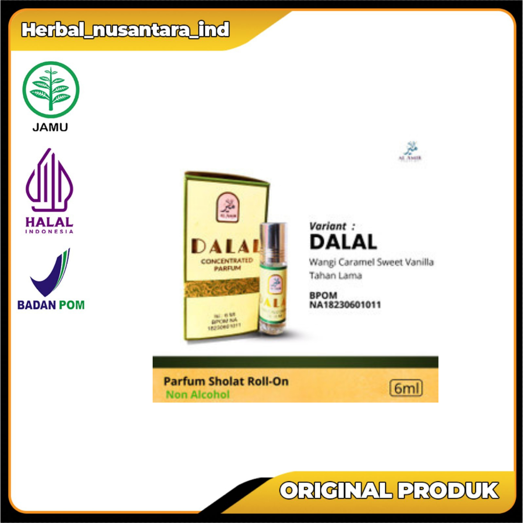 MINYAK WANGI DALAL 6ML ASLI AL AMIR ASLI ORIGINAL