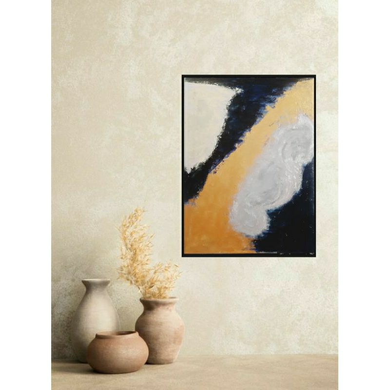 Lukisan Kanvas Asli Lukisan Cat Acrylic Lukisan Abstrak Aesthetic Hiasan Dinding A021