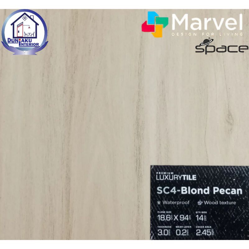 Marvel space SC4 blond oak vinyl per box
