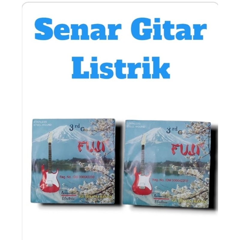 Senar Gitar Listrik Fuji Satuan / Tali Gitar Listrik Fuji No 3 Eceran
