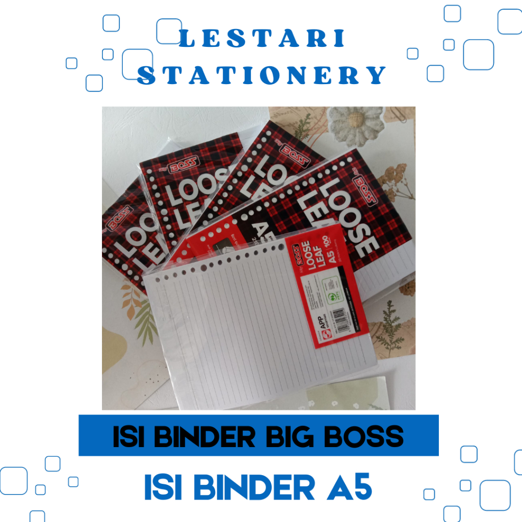 

Loose Leaf BigBoss, isi Binder A5 Bergaris Lestari stationery