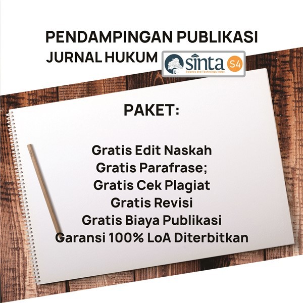 JASA PUBLIKASI JURNAL ILMIAH | JURNAL HUKUM SINTA 4