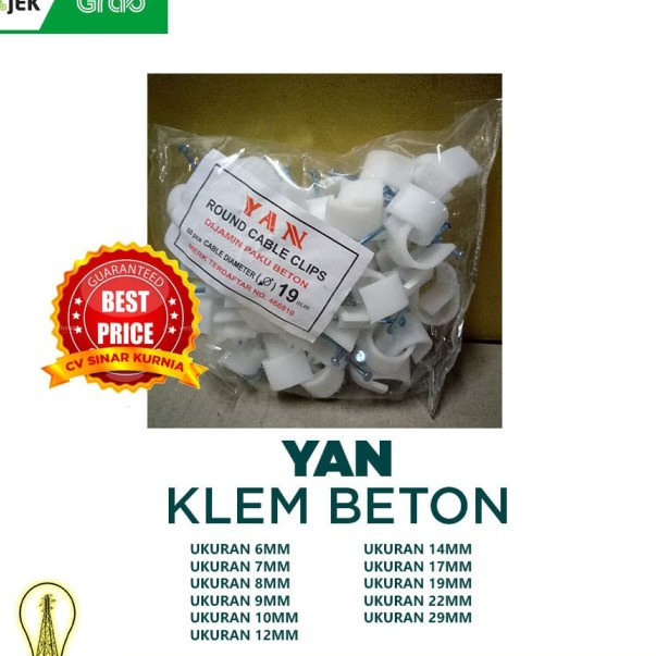 

Klem Beton Ukuran 6 mm Merk Yan Original Asli