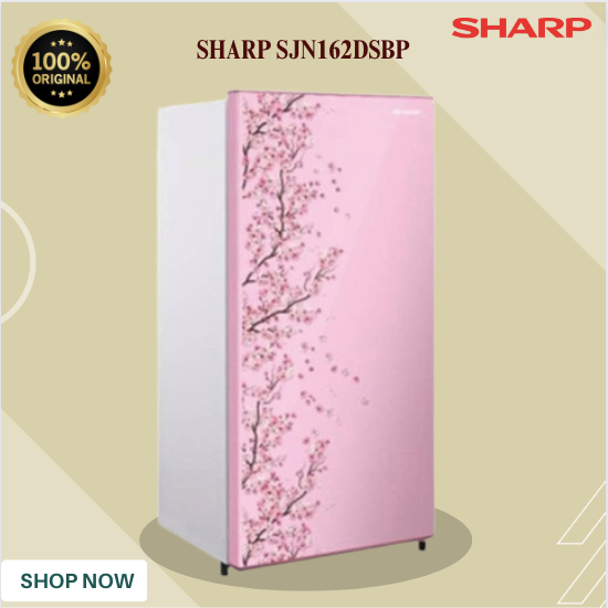 KULKAS SHARP  1 PINTU SJN162DSP 128L/SJN-162DSP/SJN 162DSP/KULKAS LOW WATT MURAH ORIGINAL BERGARANSI