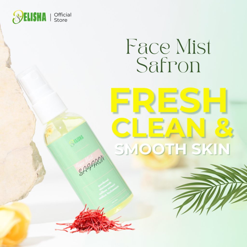 DELISHA FACE MIST SAFFRON || FACE MIST TRIPLE FUNGSI