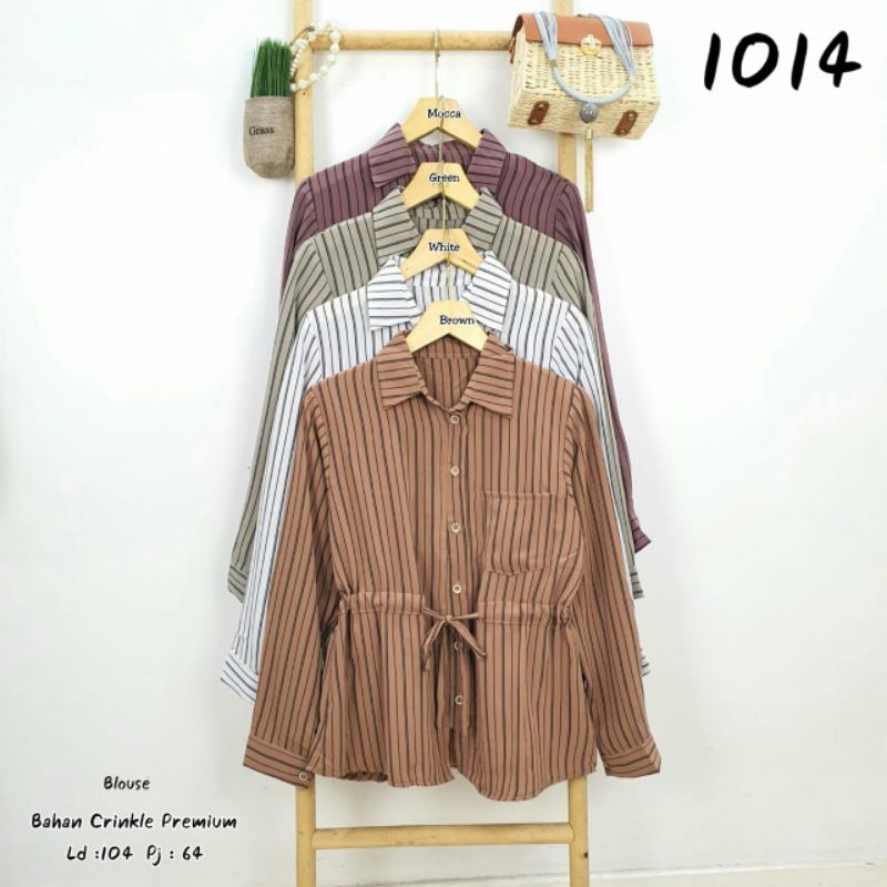 Kemeja Cewek Garis Serut