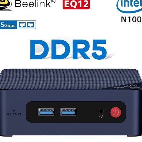 Heboh Mini Pc Beelink EQ12 N1 Intel Alderlake 85GB NVMe Windows 11 Pro